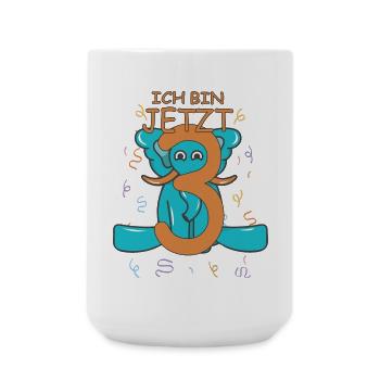 Drei Jahre alt - Große Tasse 440 ml - Weiß - Vorne