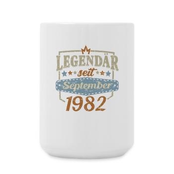 Legendär seit september 1982 Geburtstag - Große Tasse 440 ml - Weiß - Vorne