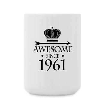 Born in 1961 - Fantastic since 1961 - Large Mug 440 ml - white - Front