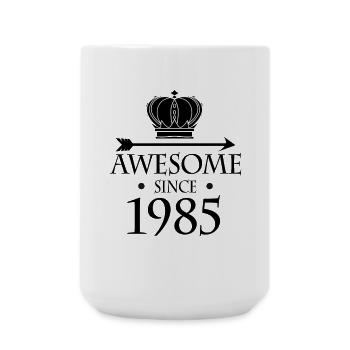 Né en 1985 - Fantastique depuis 1985 - Grande tasse 440 ml - blanc - Devant