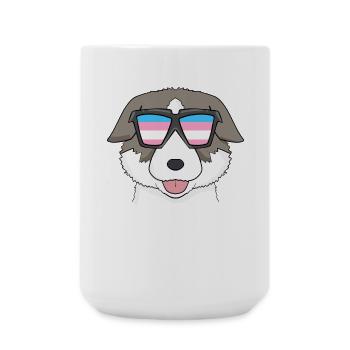 Transgender Thai Bangkaew Dog - Große Tasse 440 ml - Weiß - Vorne