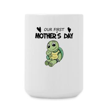Mother's Day Gift - Our First Mother's Day - Large Mug 440 ml - white - Front