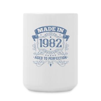 Fabriqué en millésime anniversaire 1982 - Grande tasse 440 ml - blanc - Devant