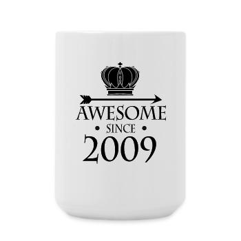 Vintage 2009 - Fantastic since 2009 - Large Mug 440 ml - white - Front