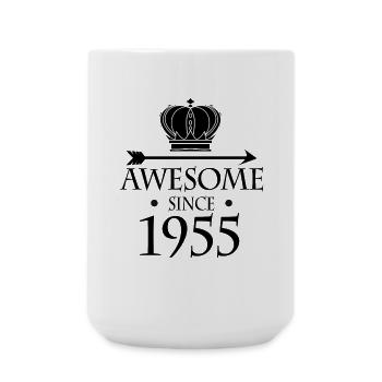 Jahrgang 1955 - Fantastisch seit 1955 - Große Tasse 440 ml - Weiß - Vorne