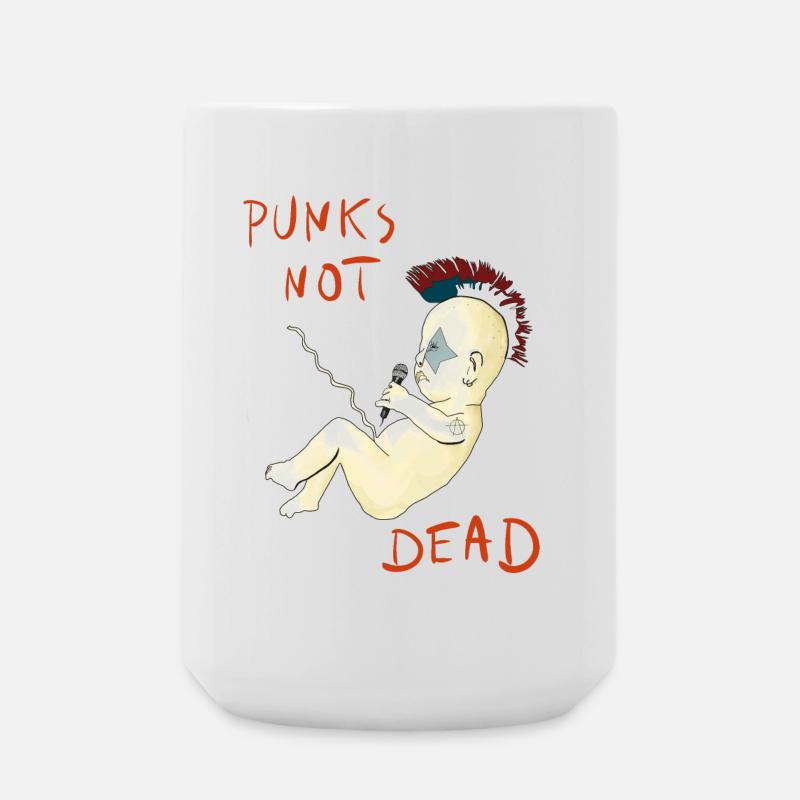 Les punks ne sont pas morts - Grande tasse 440 ml - blanc
