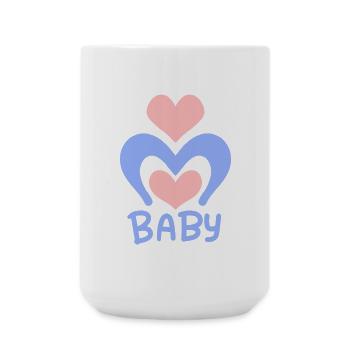 Baby Heart - Baby Body - Large Mug 440 ml - white - Front