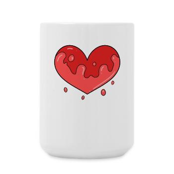 Heart Blood - Large Mug 440 ml - white - Front