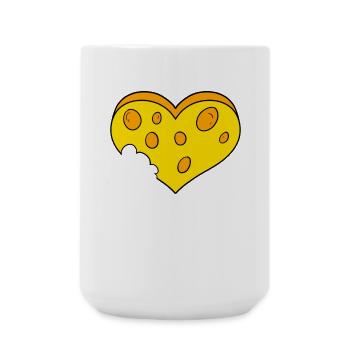 Cœur de fromage - Grande tasse 440 ml - blanc - Devant