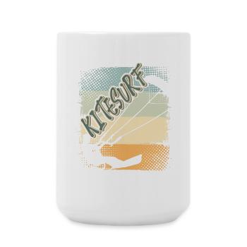 Kitesurfen Kitesurf Kitesurfer Kiteboard - Large Mug 440 ml - white - Front