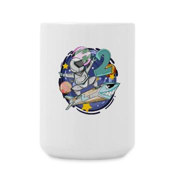 2. Geburtstag Junge - 2 Jahre alt - Ich bin 2 - Große Tasse 440 ml - Weiß - Vorne