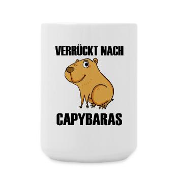 Capybara Wasserschwein - Große Tasse 440 ml - Weiß - Vorne