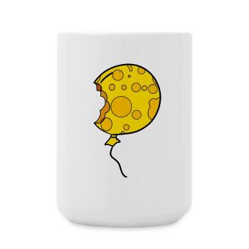 Ballon fromage - Grande tasse 440 ml - blanc - Devant