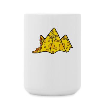 Montagne du fromage - Grande tasse 440 ml - blanc - Devant