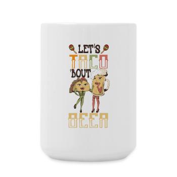 Bière Let’s Taco Bout - Grande tasse 440 ml - blanc - Devant
