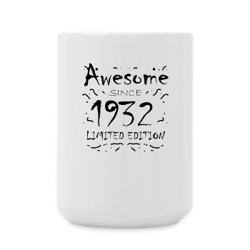 1932 - Jahrgang 1932 - Fantastisch seit 1932 - Große Tasse 440 ml - Weiß - Vorne