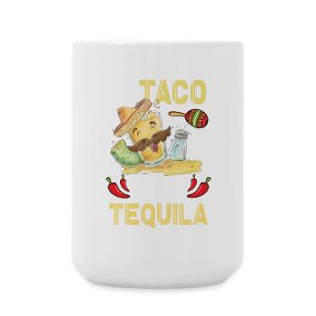 Taco À propos de Tequila Taco Tuesday - Grande tasse 440 ml - blanc - Devant