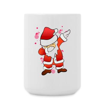 Dabbing Nikolaus - Große Tasse 440 ml - Weiß - Vorne
