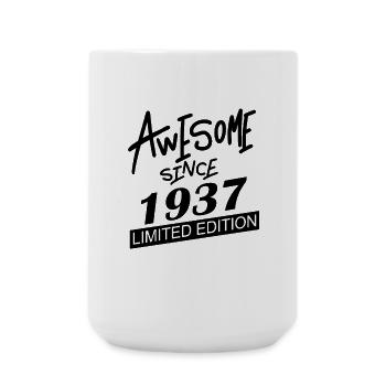 1937 - Né en 1937 - Fantastique depuis 1937 - Grande tasse 440 ml - blanc - Devant