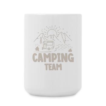 Équipe de camping Camper Campen - Grande tasse 440 ml - blanc - Devant