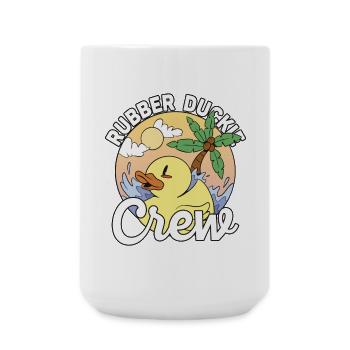 Canard en caoutchouc Équipage de canard en caoutchouc - Grande tasse 440 ml - blanc - Devant