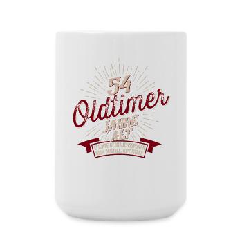 54. Geburtstag Oldtimer - Große Tasse 440 ml - Weiß - Vorne