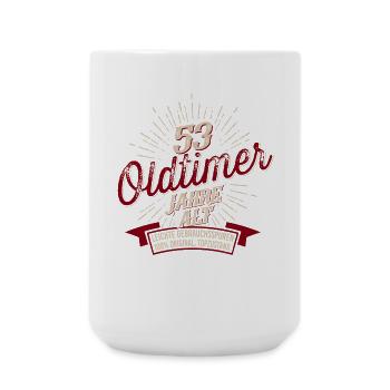 53. Geburtstag Oldtimer - Große Tasse 440 ml - Weiß - Vorne