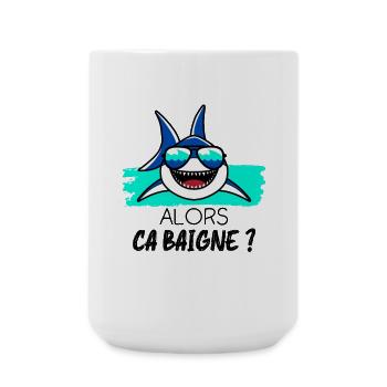 Alors ça Baigne ? - Grande tasse 440 ml - blanc - Devant