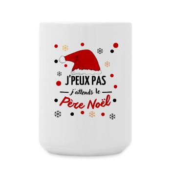je peux pas j attends le père noël - Grande tasse 440 ml - blanc - Devant