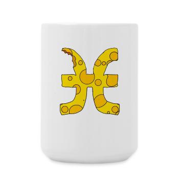 Zodiac sign Pisces - Large Mug 440 ml - white - Front