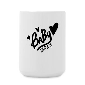 Baby 2023 - Geburt Schwanger 2023 Schwangerschaft - Große Tasse 440 ml - Weiß - Vorne