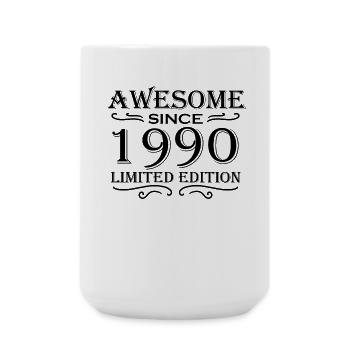 1990 - Große Tasse 440 ml - Weiß - Vorne