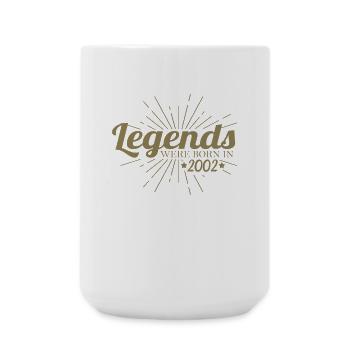 Des légendes sont nées en 2002 Anniversaire Rétro - Grande tasse 440 ml - blanc - Devant