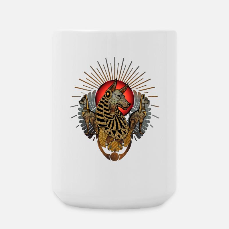 Die dunklen Anubis - Große Tasse 440 ml - Weiß