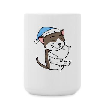 Chat race American Wirehair - Grande tasse 440 ml - blanc - Devant