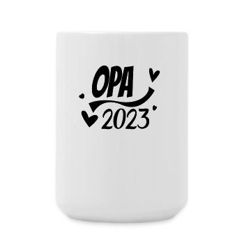 Opa 2023 - Opa werden - Bald Opa - Große Tasse 440 ml - Weiß - Vorne