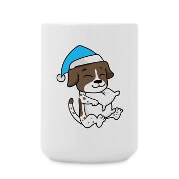 Dog Dog breed German shorthair - Large Mug 440 ml - white - Front