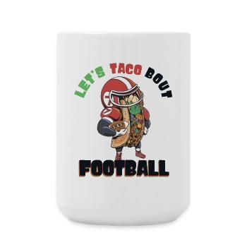 Taco Bout Football Spieltag - Große Tasse 440 ml - Weiß - Vorne