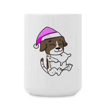 Hund Hunderasse Deutsch Kurzhaar - Große Tasse 440 ml - Weiß - Vorne
