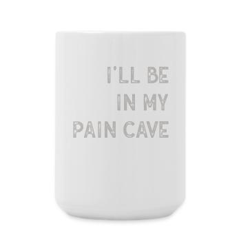 Je serai dans mon triathlon Paincave - Grande tasse 440 ml - blanc - Devant