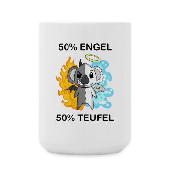 Koala - Engel und Teufel - Große Tasse 440 ml - Weiß - Vorne