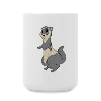 Furet - Grande tasse 440 ml - blanc - Devant