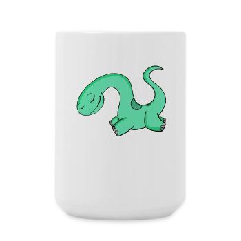 Dinosaurier Motiv - Große Tasse 440 ml - Weiß - Vorne