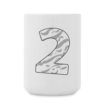 2 - Große Tasse 440 ml - Weiß - Vorne