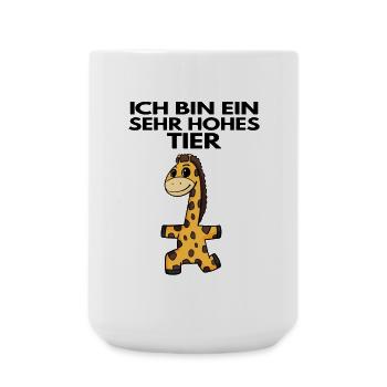 Teamleiter Giraffe Trainer Leitung Chef - Große Tasse 440 ml - Weiß - Vorne