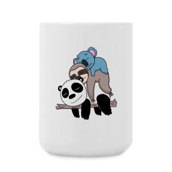Panda paresseux et koala - Grande tasse 440 ml - blanc - Devant