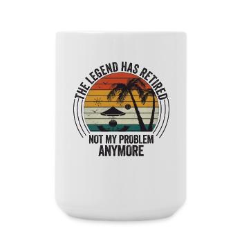 The legend is officially retired - Large Mug 440 ml - white - Front
