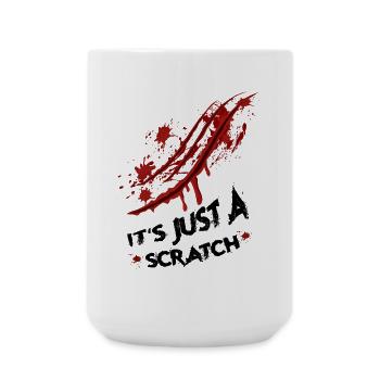 Just a scratch - Large Mug 440 ml - white - Front