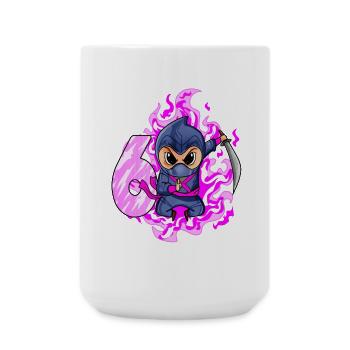 6. Geburtstag Mädchen 6 Jahre alt Ninja - Große Tasse 440 ml - Weiß - Vorne