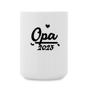 Opa 2023 - Große Tasse 440 ml - Weiß - Vorne